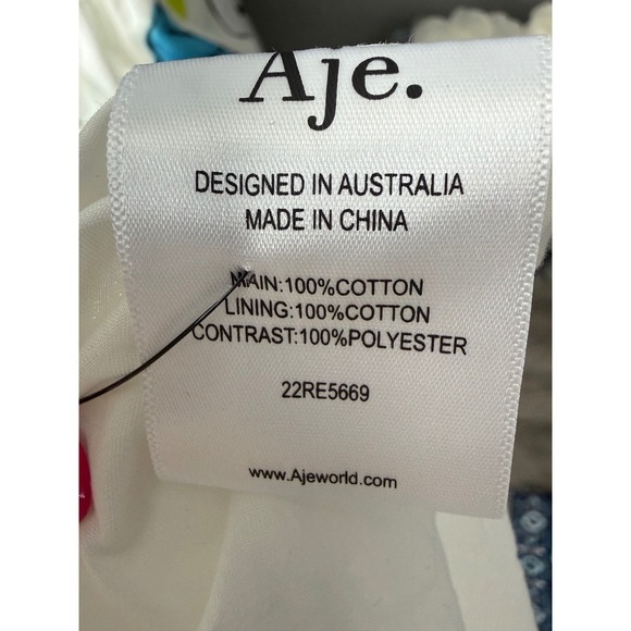 Aje Botanical Tiered Maxi Dress Cool Camellia Floral US 6 (AU 10) - Picture 8 of 9